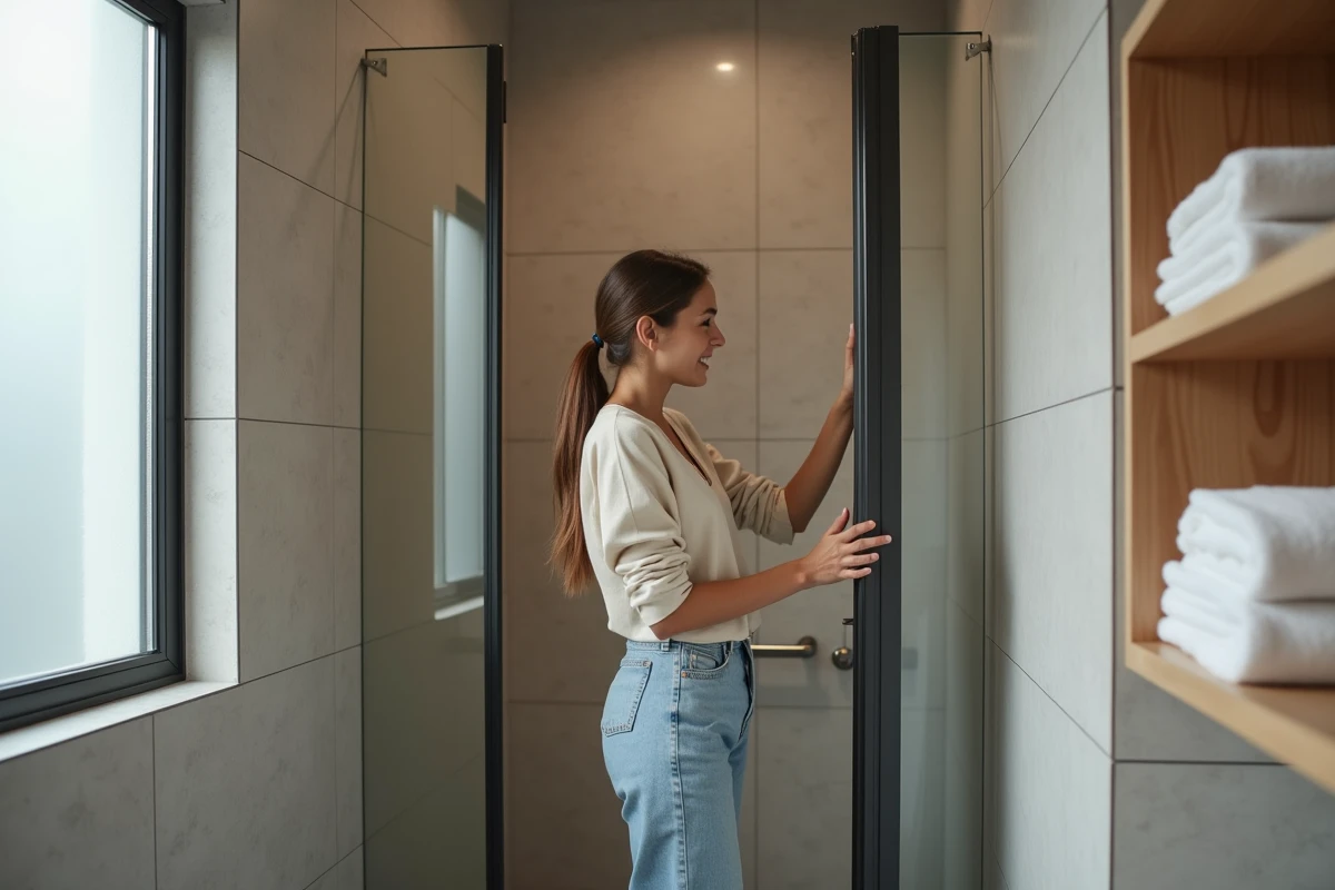 Jeune femme vérifiant l